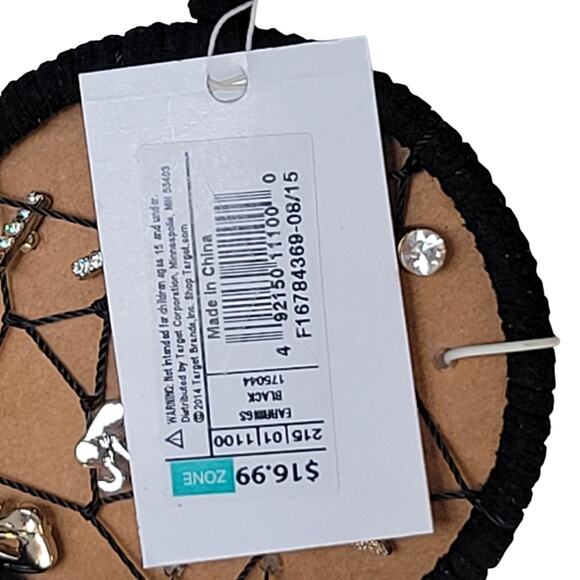 Charlotte Dreamcatcher Earring Set 5 Studs + Owl Dangles Boho Festival NWT - Picture 5 of 11